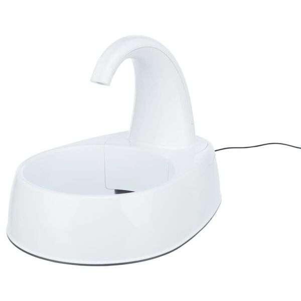 TRIXIE Pet Drinking Fountain Curved Stream White