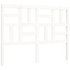 vidaXL Bed Frame without Mattress White 140x190 cm Solid Wood