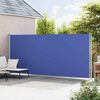 vidaXL Patio Retractable Side Awning 200x600 cm Blue