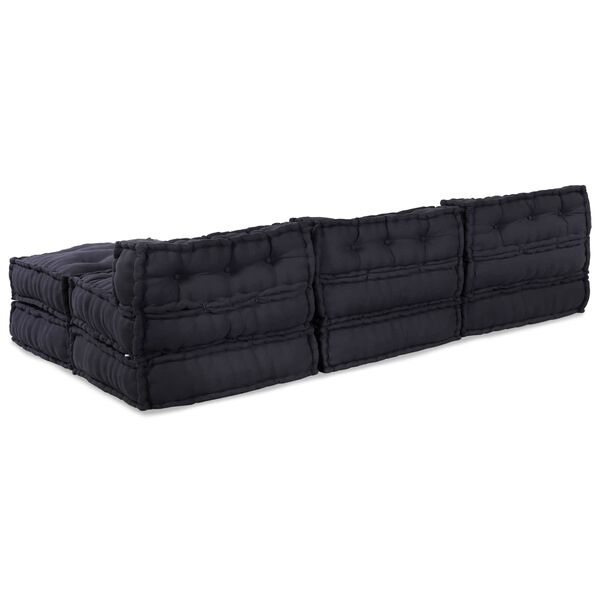 vidaXL Modular Sofa 4 pcs Anthracite Fabric