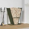 vidaXL Firewood Rack Olive Green 69.5x35x81 cm Cold-rolled steel