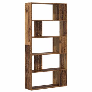 vidaXL Book Cabinet Old Wood 80 x 24 x 159 cm Engineered Wood