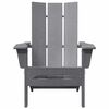 vidaXL Garden Chair 2 pcs Light Grey 80.5 x 74.5 x 92 cm Polyethylene