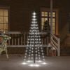 vidaXL Christmas Tree on Flagpole Cold white 108 LEDs 180 cm