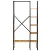 vidaXL Clothes Rack with Shelves 90x40x190 cm Solid Wood Mango and Iron
