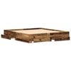 vidaXL Bed Frame with Drawer Old Wood 180 x 200 cm Engineered Wood