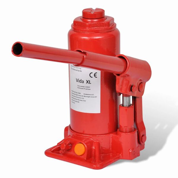 vidaXL Hydraulic Bottle Jack 5 Ton Red Car Lift Automotive