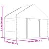 vidaXL Gazebo with Roof White 15.61x4.08x3.22 m Polyethylene