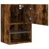 vidaXL TV Cabinets with LED Lights 2 pcs Smoked Oak 40.5x30x60 cm