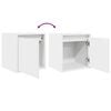 vidaXL Wall-Mounted Bedside Cabinets 2 pcs White 38x34x40 cm