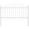vidaXL Garden Fence White 170 x 100 cm