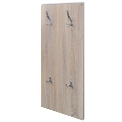 vidaXL Oak and White 3-in-1 Wooden Shoe Cabinet Set
