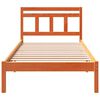 vidaXL Bed Frame Brown 80 x 200 cm Solid Pine Wood