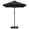 vidaXL Garden Parasol Black 385 x 209 x 244 cm Fabric