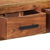 vidaXL Sideboard with 3 Drawers 110x30x80 cm Solid Acacia Wood