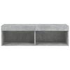 vidaXL TV Cabinet with LED Lights Concrete Grey 100x30x30 cm
