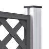 vidaXL WPC Fence Set 4 Square 699x185 Grey