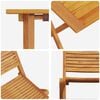 vidaXL Folding Bistro Set Folding 3 pcs Brown Solid Acacia Wood