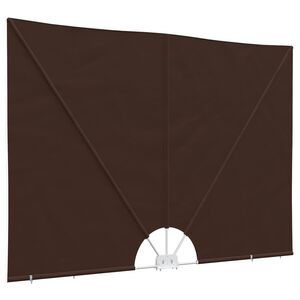 vidaXL Balcony Privacy Screen Rectangular 240 x 160 cm Polyester Brown