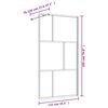 vidaXL Walk-in Shower Wall with Clear ESG Glass Red 115x195 cm
