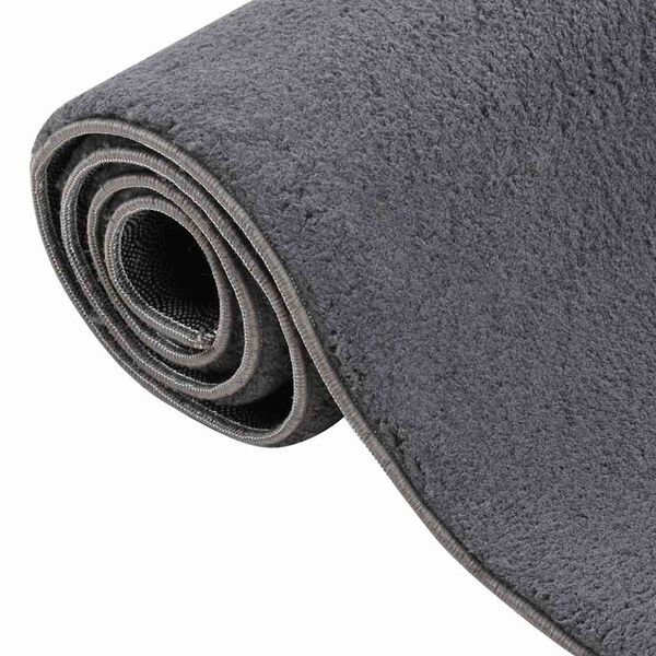 vidaXL Washable Rug Soft Shaggy 160x230 cm Anti Slip Anthracite