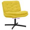 vidaXL Swivel Relaxing Chair Yellow 63 x 75 x 76 cm Velvet