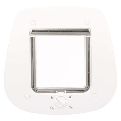 TRIXIE 4 Way Cat Flap for Glass Doors 27x27 cm White