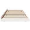 vidaXL Bed Frame White 80 x 200 cm Solid Pine wood