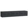 vidaXL TV Cabinet with Drawer Black 147 x 34.5 x 27 cm Engineered Wood