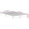 vidaXL Bed Frame without Mattress Concrete Grey 120x190 cm Small Double