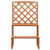 vidaXL Trellis Planter with Shelves Orange 70x42x120 cm Solid Firwood
