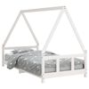 vidaXL Kids Bed Frame White 90x190 cm Solid Wood Pine