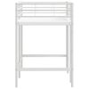 vidaXL Kids'Loft Bed Frame White 99.5 x 190 cm Steel