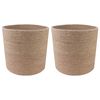 vidaXL Plant Pot Set 2 pcs Natural &Oslash; 21 x 21 cm 100% Tossa Jute