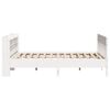 vidaXL Bed Frame without Mattress White 200x200 cm Solid Wood Pine