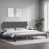 vidaXL Bed Frame without Mattress Grey 200x200 cm Solid Wood Pine