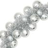 vidaXL Christmas Ball Garland Silver 186 cm Polystyrene