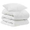 vidaXL Duvet with Pillow 2 pcs White Microfiber