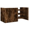 vidaXL TV Cabinet Smoked Oak 80x35x40 cm Engineered Wood