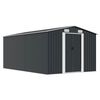 vidaXL Garden Shed 257x392x181 cm Metal Anthracite