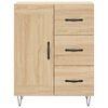 vidaXL Highboard Sonoma Oak 69.5x34x180 cm Engineered Wood