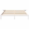 vidaXL Bed Frame White 200 x 200 cm Solid Pine Wood