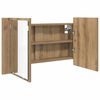vidaXL Bathroom Mirror Cabinet with Shelf Artisan Oak 80 x 12 x 45 cm