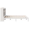 vidaXL Bookcase Bed without Mattress White 160x200 cm Solid Wood Pine