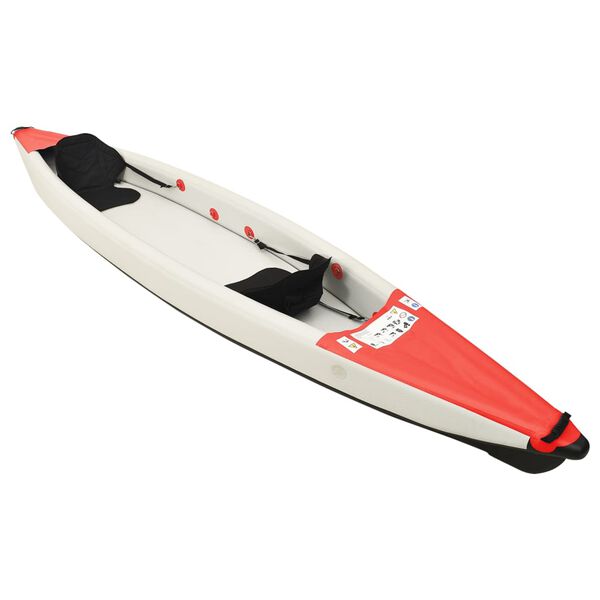 vidaXL Inflatable Kayak Red 424x81x31 cm Polyester