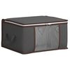 vidaXL Storage Box with Transparent Side Window Anthracite