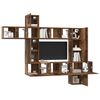 vidaXL TV Cabinet Set Wall-mounted 10 pcs Old Wood Engineered Wood
