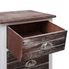 vidaXL Nightstand Brown and White 38x28x45 cm Paulownia Wood