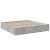 vidaXL Bed Frame without Mattress Concrete Grey 180x200 cm Super King