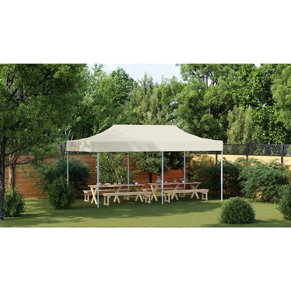 vidaXL Foldable Tent Pop-Up 3x6 m Cream White